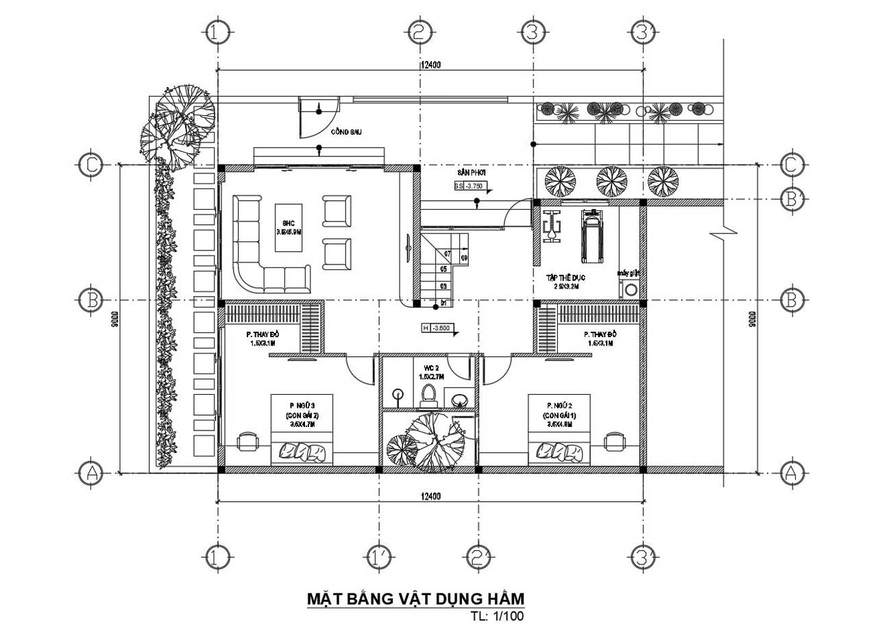 Ý tưởng sáng tạo cho tầng hầm trong bản vẽ nhà có tầng hầm